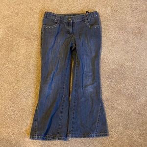 Gymboree Cat Flare-leg 8 Plus Gray Jeans